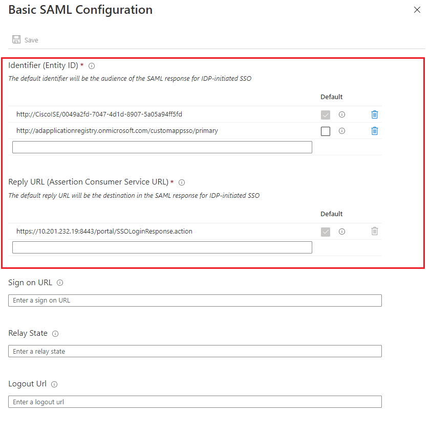 SAML Configuration