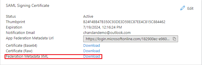 Download Metadata