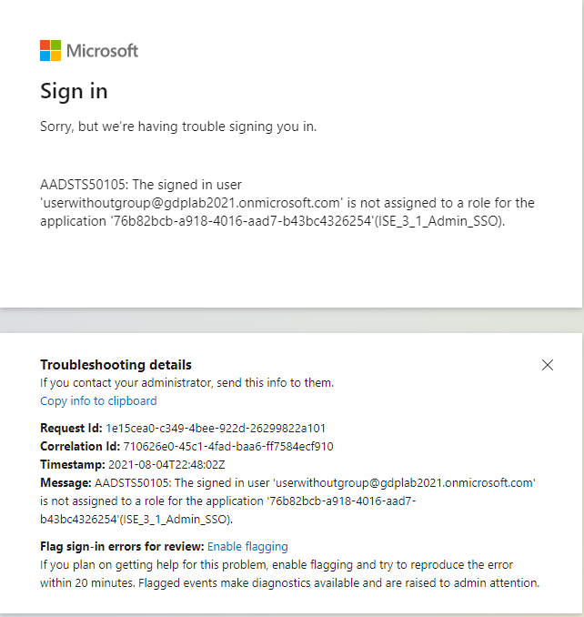 Microsoft 로그인 문제