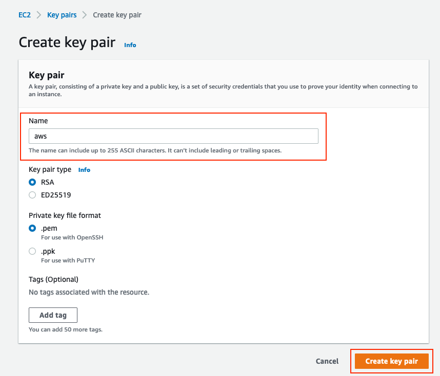 Cisco ISE on AWS - ISE AD. Keypair