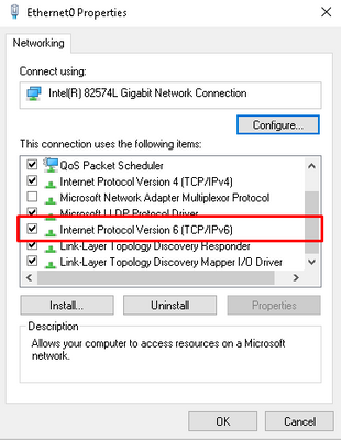 IPv6 config