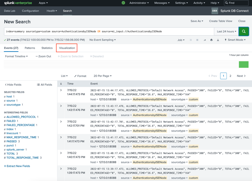 Splunk. Events 2