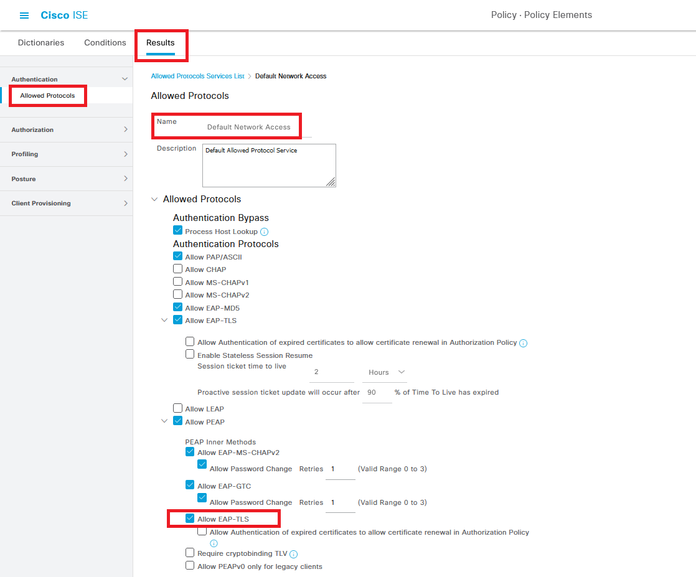 Consenti EAP-TLS