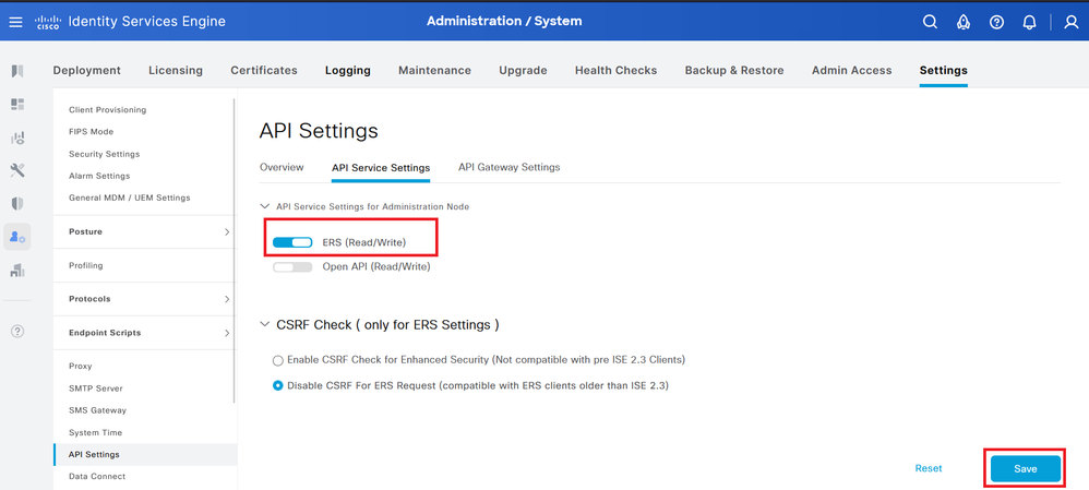 API Settings