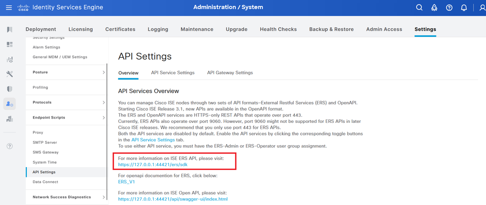 API Settings