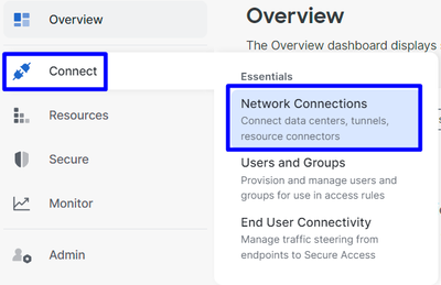 Secure Access - Network Connections