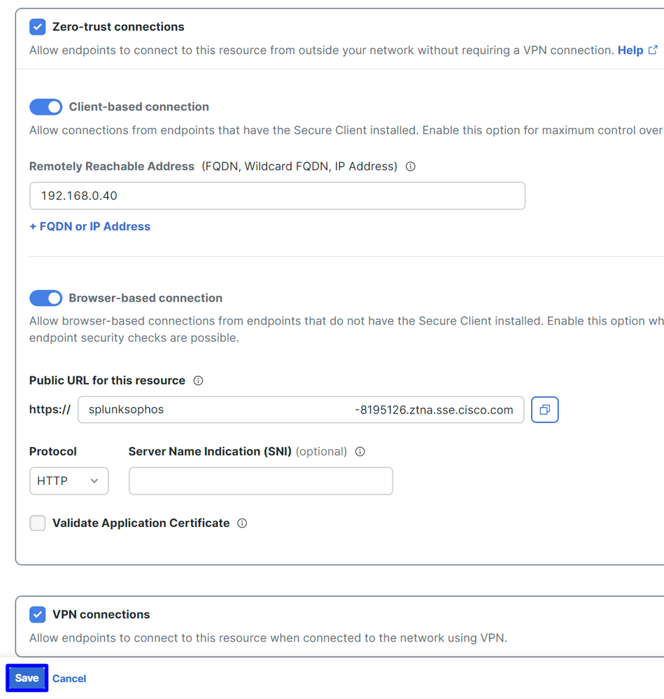 Acesso seguro - Recursos privados - Comunicações com Secure Access Cloud 2