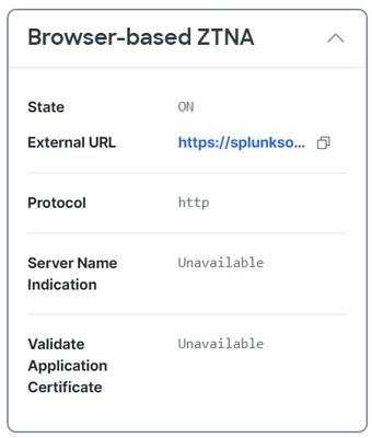 Secure Access - Private Resource - Browser-Based ZTNA URL