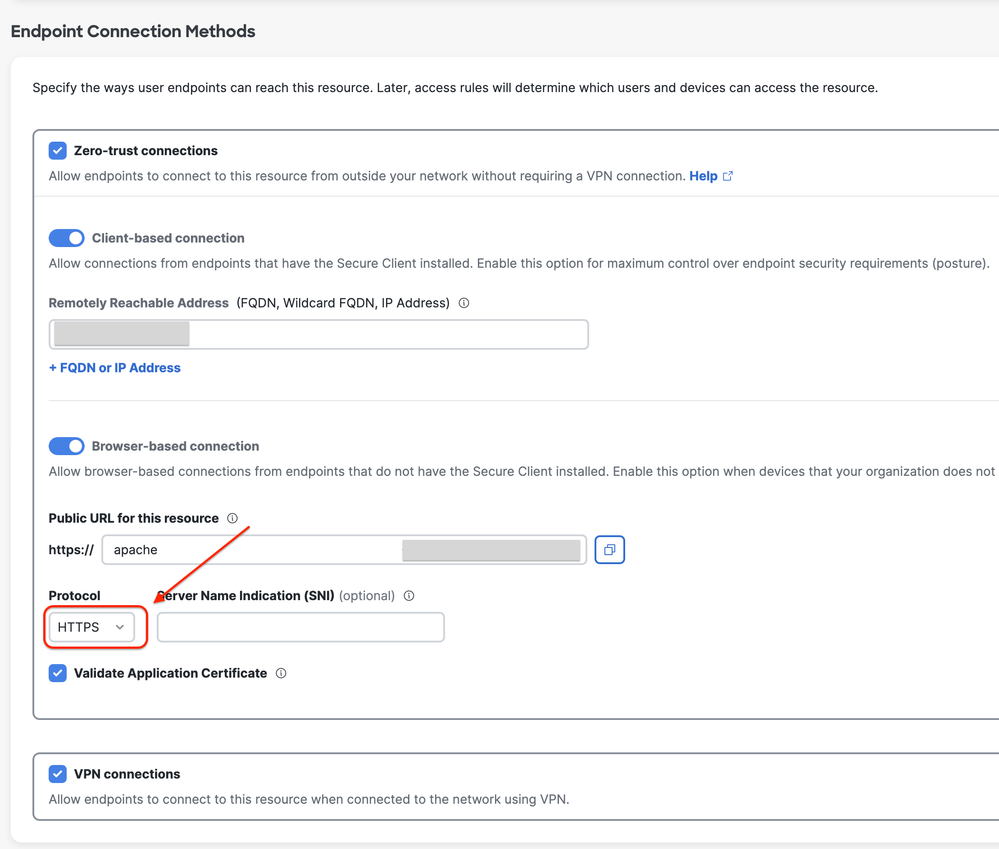 Private Resource Configuration