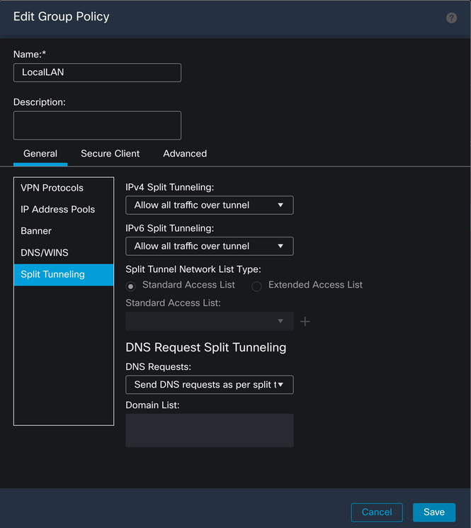 Group Policy Menu