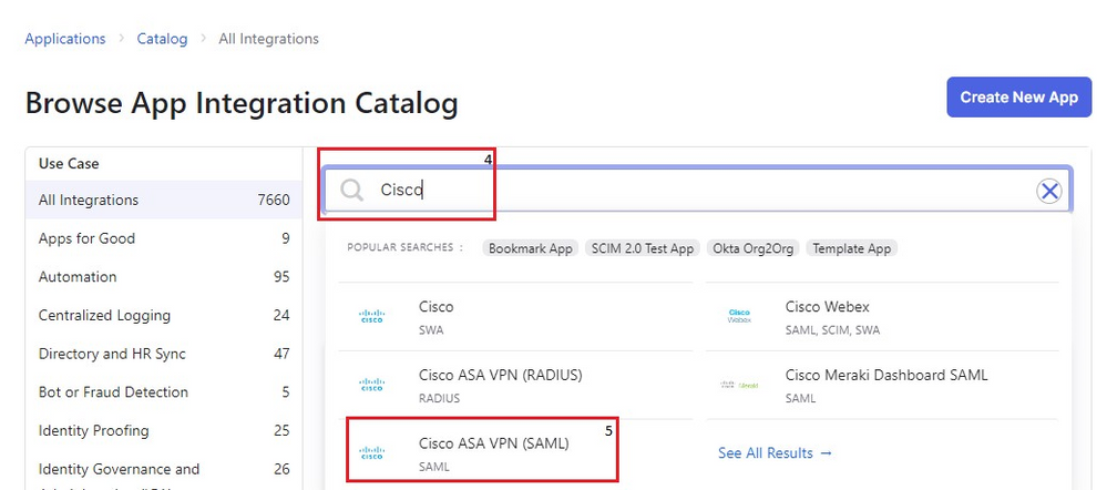 Okta ASA SAML App