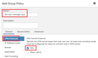 Groepsbeleid voor Manager VPN-client