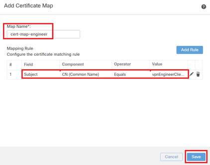 Certificaatkaart voor Engineer-client