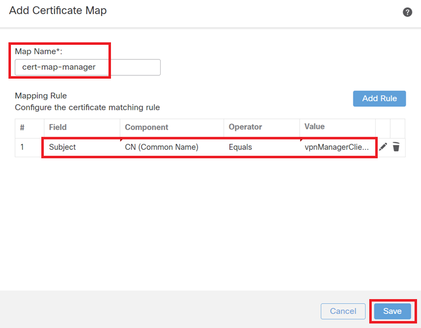 Certificaatkaart voor beheerclient