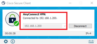 VPN-verbinding starten vanaf beheerclient