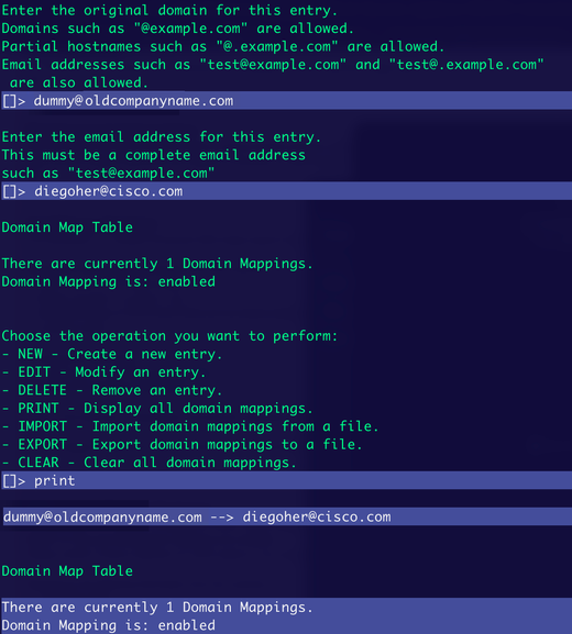 Configuring Domain Map