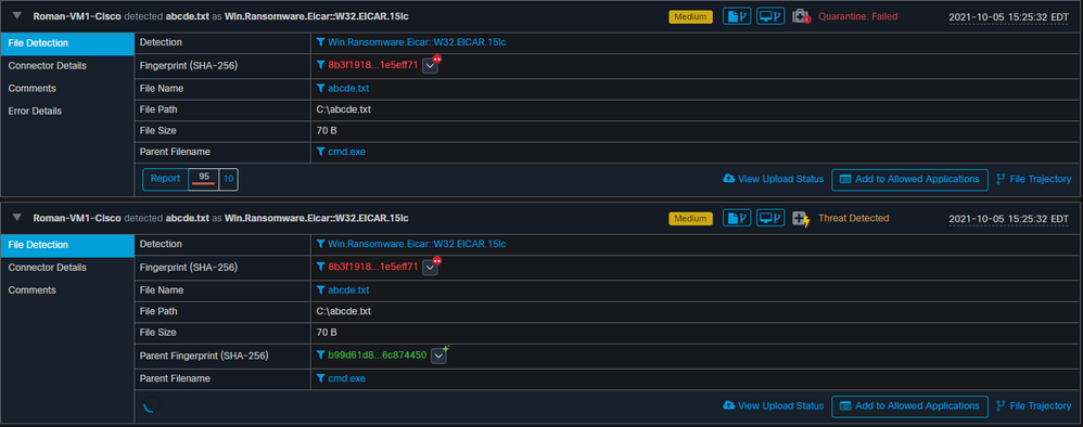 Secure Endpoint Events