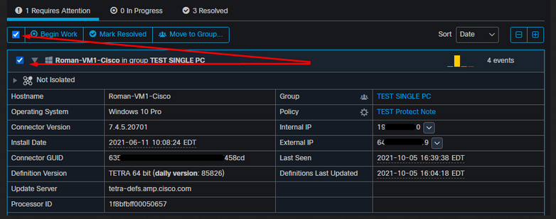 Secure Endpoint Dashboard