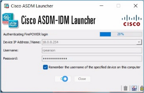 Authentication FirePOWER login