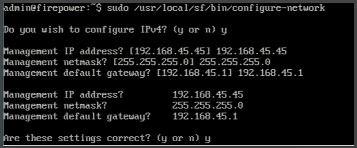 Configure network