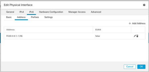 IPv6 Interface Configuration 2