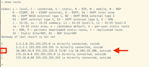 output CLI