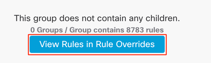 Rules in Rule Overrides