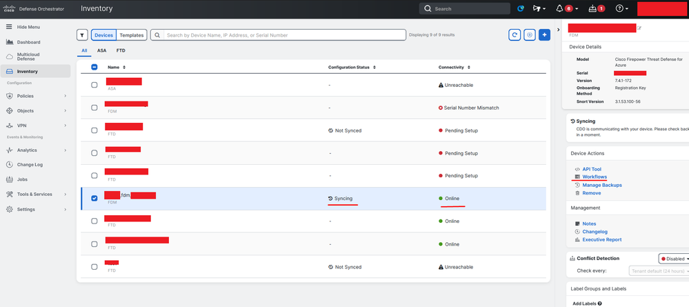 CDO Inventory FDM Onboarded