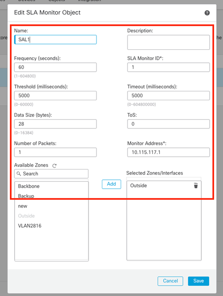 إطار تكوين شاشة SLA1