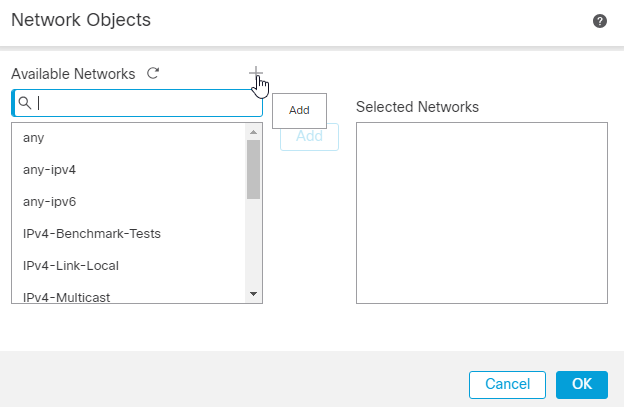 Add Available Networks