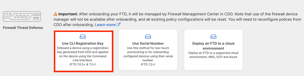 Uso della chiave di registrazione CLI