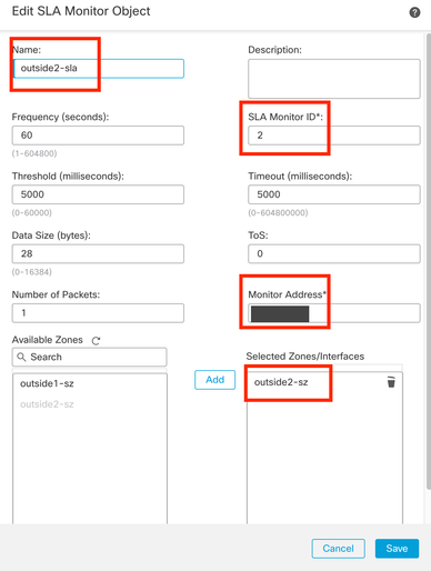 Configurazione del rilevamento per l'interfaccia dati ridondante