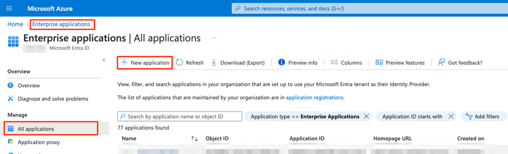 Azure Configure Application