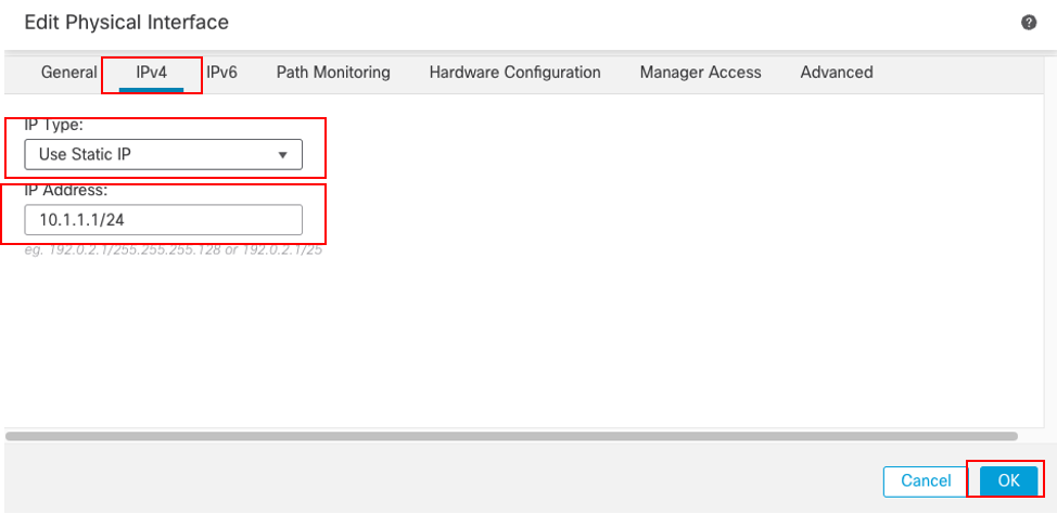 Interface Gi0/20 IPv4