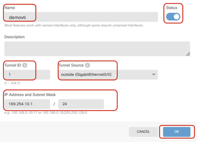 Create VTI Details