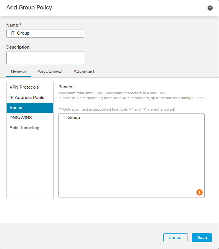 Create Group-Policy Settings-Section