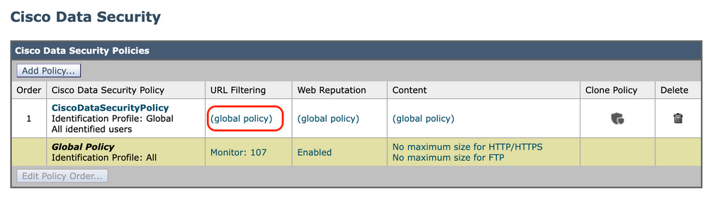 Imagen - Seguridad de datos elija el filtro de URL