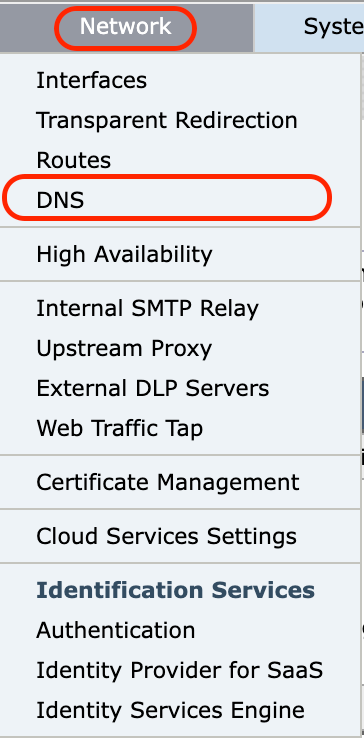 Image-GUI - DNS 설정 구성