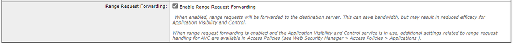 Enabling Range Request Forwarding