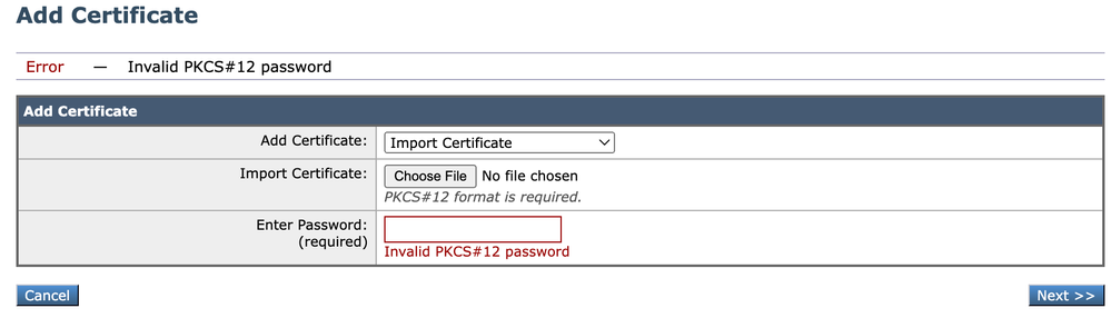 Image - Invalid Password