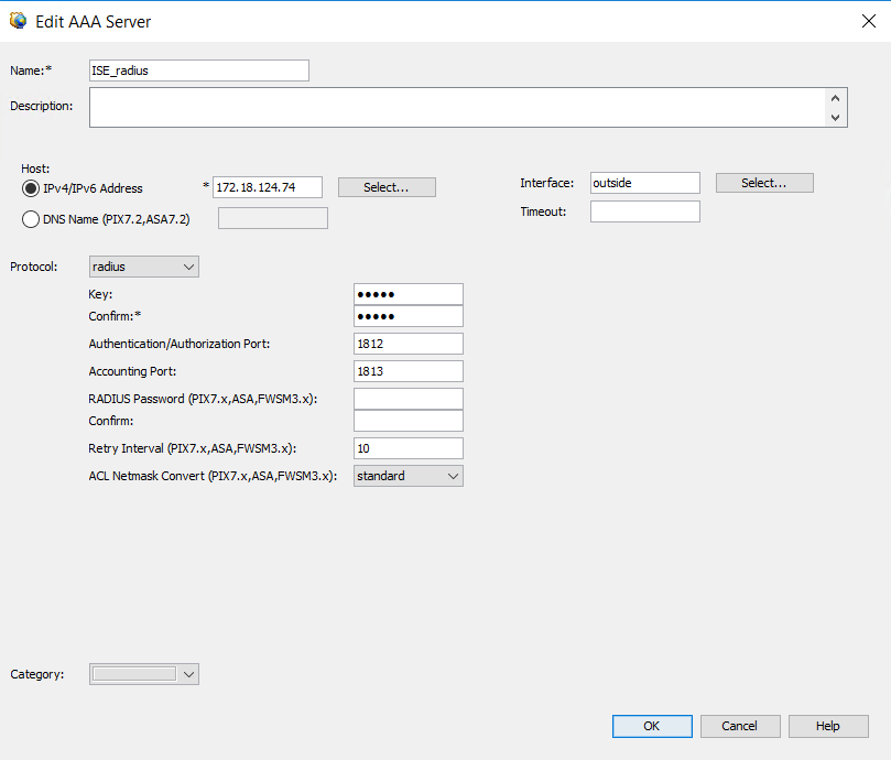 AAA Server Configuration