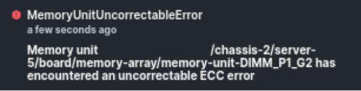 IMM Memory Uncorrectable Error