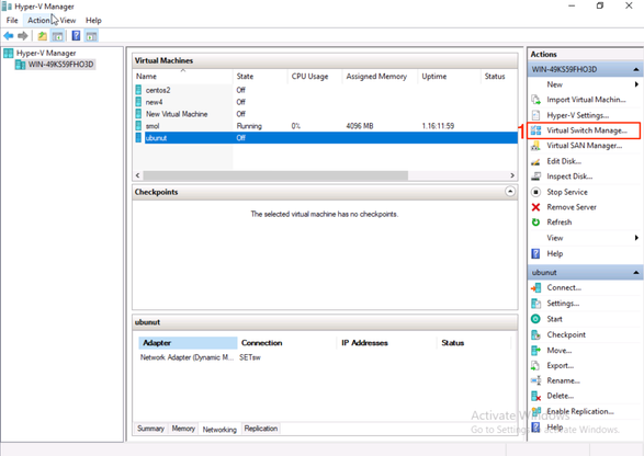 Zorg ervoor dat Microsoft Windows Platform is uitgeschakeld op Virtual Switch in Use