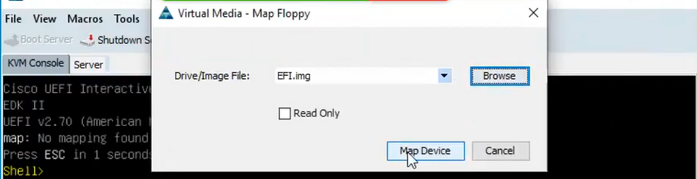 Select Map Device