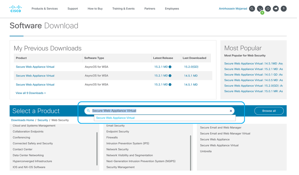 Image- Search for Secure Web Appliance Virtual