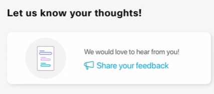 At the bottom of the Help page, you will see an option to share some feedback and we will get back to you.