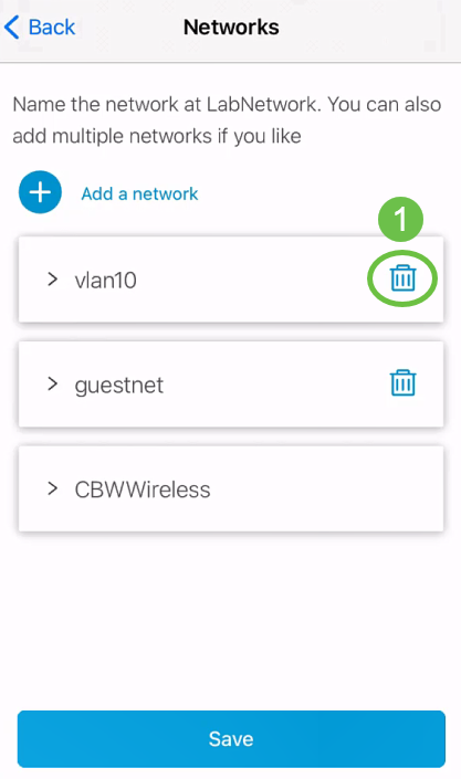 Choose the VLAN you want to edit. Or, if you want to delete the VLAN, click the delete icon.