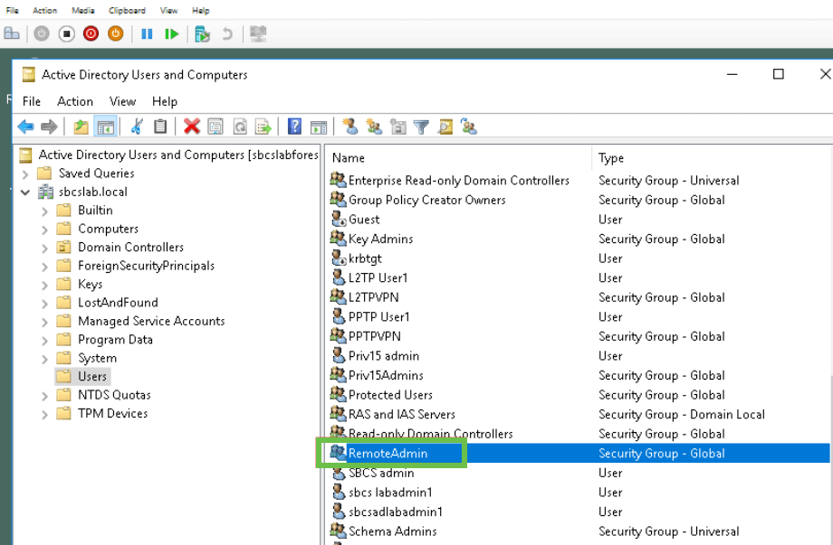 In the AD, verify that the User Group is configured, and it matches router’s User Group name.