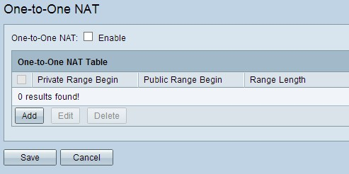 One-to-One NAT page