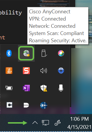 You have now successfully installed the Cisco AnyConnect Secure Mobility Client
            on your computer.